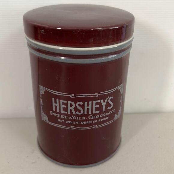 HERSHEY’S SWEET MILK CHOCOLATE CANISTER WITH LID‎ - Picture 2 of 5